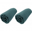 Lot de 2 Draps housse bonnet 30 cm double gaze de coton 140 x 190 cm canard, image n° 1