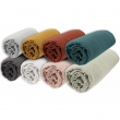 Lot de 2 Draps housse bonnet 30 cm double gaze de coton 140 x 190 cm canard, image n° 2