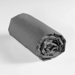 Lot de 2 draps housse king size 180 x 200 cm coton 57 fils Anthracite, image n° 2