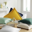 Lot de 2 draps housse king size 180 x 200 cm coton 57 fils Blanc, image n° 4