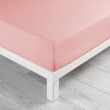 Lot de 2 draps housse king size 180 x 200 cm coton 57 fils Rose, image n° 3