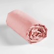 Lot de 2 draps housse king size 180 x 200 cm coton 57 fils Rose, image n° 2