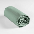 Lot de 2 draps housse king size 180 x 200 cm coton 57 fils Sauge, image n° 2