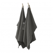 Lot de 2 essuie-mains gaze de coton 50 x 70 cm granit Anthracite, image n° 1