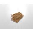 Lot de 2 gants 15 x 21 cm éponge unie garance camel Marron, image n° 2