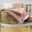 Lot de 2 gants 15 x 21 cm éponge unie garance rose poudré Rose, image n° 1