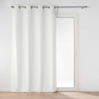 Lot de 2 Rideau tamisant 135 x 260 cm velours uni Novana Blanc, image n° 6