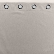 Lot de 2 Rideaux a oeillets 135 x 260 cm 100% occultant thermique uni occultissime Beige, image n° 5