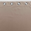 Lot de 2 Rideaux a oeillets 135 x 260 cm 100% occultant thermique uni occultissime Noisette, image n° 5