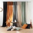Lot de 2 Rideaux a oeillets 135 x 260 cm coton recyclé Twily Beige, image n° 6
