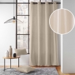 Lot de 2 Rideaux a oeillets 135 x 260 cm coton recycl&eacute; Twily Beige, image n° 2