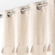 Lot de 2 Rideaux a oeillets 140 x 240 cm coton + haut m&eacute;tallis&eacute; Izigold, image n° 3