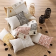 Lot de 2 Rideaux  a oeillets 140 x 240 cm polycoton+ pompons Isalina Blanc, image n° 5