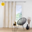 Lot de 2 Rideaux a oeillets 140 x 240 cm polyester et lin Venus, image n° 1