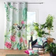 Lot de 2 Rideaux a oeillets 140 x 260 cm 100% coton imprim&eacute; Louisiane, image n° 6