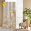 Lot de 2 Rideaux a oeillets 140 x 260 cm coton/polyester imprime Baobab, image n° 1