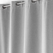 Lot de 2 Rideaux &agrave; oeillets 140 x 260 cm doubl&eacute; polaire isolant Jupiter Gris, image n° 4