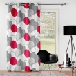 Lot de 2 Rideaux a oeillets 140 x 260 cm polyester imprim&eacute; Merlin, image n° 4