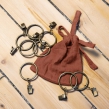 Lot de 2  Rideaux ajustables + 8 anneaux pince gaze de coton luxe 140 x 300 cm Gaia Terracotta, image n° 4