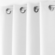Lot de 2 rideaux grande hauteur &agrave; &oelig;illets 140 x 280 cm polyester Essentiel Blanc, image n° 3