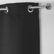 Lot de 2 rideaux occultant a oeillets 135 x 240 cm uni Noir, image n° 2