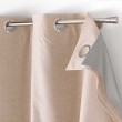 Lot de 2 Rideaux  occultant/thermique/phonique doublure amovible 140 x 260 cm Coverline Beige, image n° 4