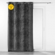 Lot de 2 Rideaux occutant 140 x 240 cm en velours relief Analia Anthracite, image n° 1