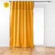 Lot de 2 Rideaux passants cache-volants en coton 140 x 240 cm Mistraline Moutarde, image n° 1