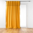 Lot de 2 Rideaux passants cache-volants en coton 140 x 240 cm Mistraline Moutarde, image n° 2