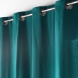 Lot de 2 rideaux petite hauteur 135 x 180 cm coton/polyester recycl&eacute; Twily Emeraude, image n° 4