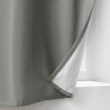 Lot de 2 Rideaux petite hauteur 135 x 180 cm isolant thermique microfibre Micropolar Gris, image n° 6