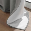 Lot de 2 Rideaux tamisant 135 x 260 cm isolant thermique Micropolar Gris, image n° 5