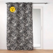 Lot de 2 Rideaux tamisant 140 x 260 cm polyester imprim&eacute; Cabana Noir, image n° 1
