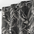 Lot de 2 Rideaux tamisant 140 x 260 cm polyester imprim&eacute; Cabana Noir, image n° 4