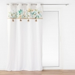 Lot de 2 Rideaux tamisant a &oelig;illets 140 x 240 cm poly coton + Pompons Dilaris, image n° 2