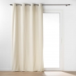 Lot de 2 Rideaux tamisant a oeillets 140 x 240 cm bouclette Wooly Naturel, image n° 2