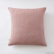 Lot de 2 Taies d'Oreiller 60 x 60 cm Double Gaze de Coton VICKIE Terracotta, image n° 3