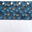 Lot de 2 Voilages 140 x 240 cm voile sablé + haut velours Clairine Bleu, image n° 4