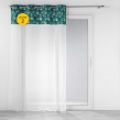 Lot de 2 Voilages 140 x 240 cm voile sablé + haut velours Clairine Emeraude, image n° 1