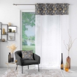 Lot de 2 Voilages 140 x 240 cm voile sablé + haut velours Clairine Gris, image n° 2