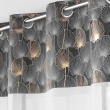 Lot de 2 Voilages 140 x 240 cm voile sablé + haut velours Clairine Gris, image n° 3