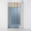 Lot de 2 voilages 140 x 240 cm voile sablé + jute Greenybel Bleu, image n° 2