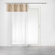 Lot de 2 Voilages à anneau 140 x 240 cm en polycoton sablé + jute Leana Beige, image n° 2
