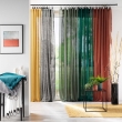 Lot de 2 Voilages à anneaux 140 x 240 cm voile tissé Linka Emeraude, image n° 4