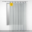 Lot de 2 Voilages à anneaux 140 x 240 cm voile tissé Linka Gris clair, image n° 1