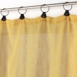 Lot de 2 Voilages à anneaux 140 x 240 cm voile tissé Linka Jaune, image n° 3