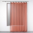Lot de 2 Voilages à anneaux 140 x 240 cm voile tissé Linka Terracotta, image n° 4