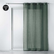Lot de 2 voilages a oeillets 140 x 240 cm effet lin tissé Zazy Kaki, image n° 1