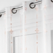 Lot de 2 voilages a oeillets 140 x 240 cm  imprimé metallisé Ariane Or rose, image n° 3