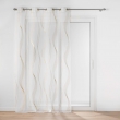 Lot de 2 voilages a oeillets 140 x 240 cm  imprimé metallisé Elona Or, image n° 2
